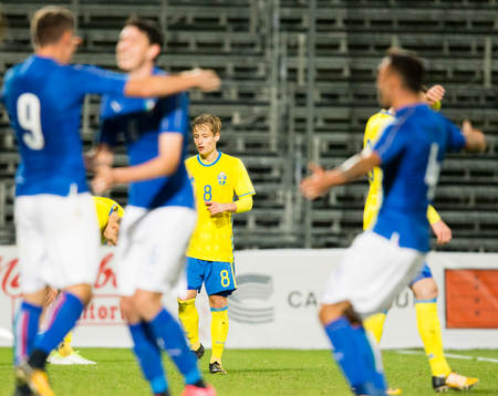 Sveriges Henrik Bellman deppar samtidigt som Italiens