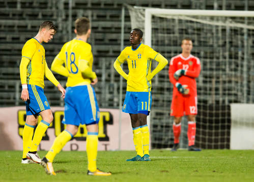 Sveriges Hugo Andersson, Gabriel Gudmundsson, Adil Titi och