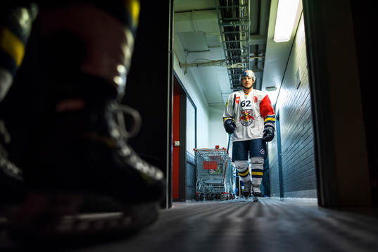 Nicolas Strodel of RB Munich  prior the CHL game between