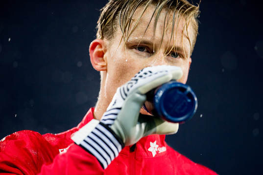 Goalkeeper Sondre Rossbach of Norway