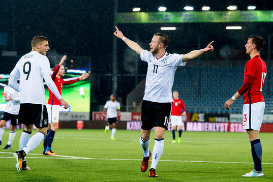 Cedric Teuchert of Germany celebrates