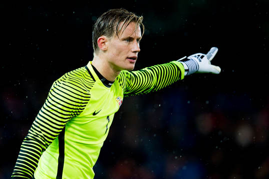 Goalkeeper Sondre Rossbach of Norway