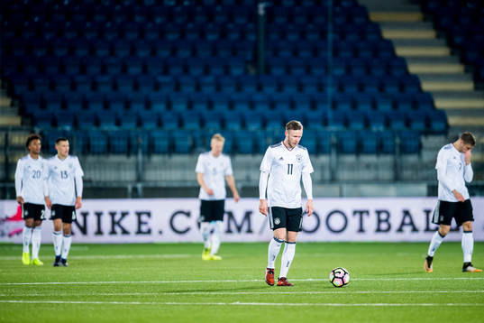 Cedric Teuchert of Germany looks dejected