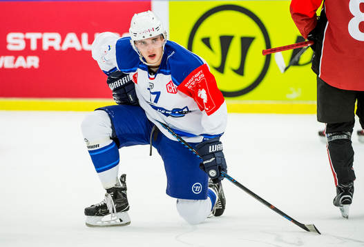 Tomas Bartejs of Kometa Brnos looks dejected