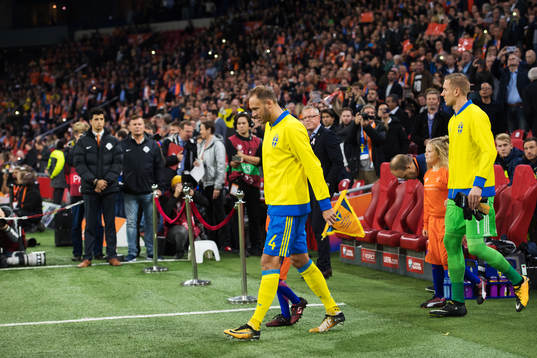 Sveriges Andreas Granqvist gör entré till VM-kvalmatchen
