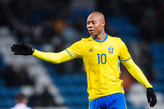 Sveriges Carlos Strandberg jublar