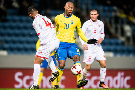 Sveriges Carlos Strandberg och Maltas Karl Micallef