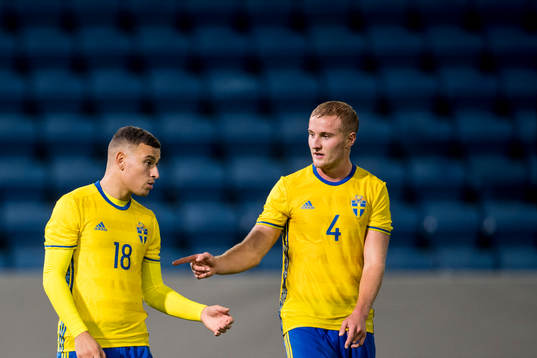 Sveriges Jordan Larsson och Franz Brorsson