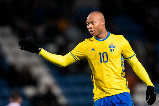 Sveriges Carlos Strandberg jublar