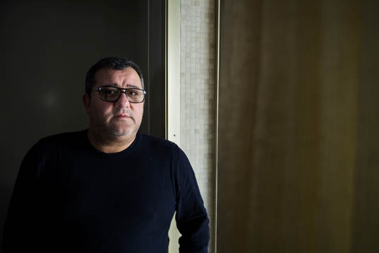 Spelaragenten Mino Raiola som företräder ett stort antal