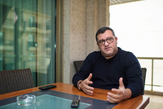 Spelaragenten Mino Raiola som företräder ett stort antal