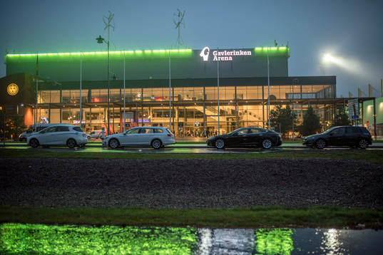 Gavlerinken Arena före ishockeymatchen i SHL mellan