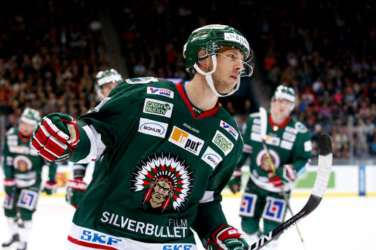 Frölundas Matt Donovan jublar
