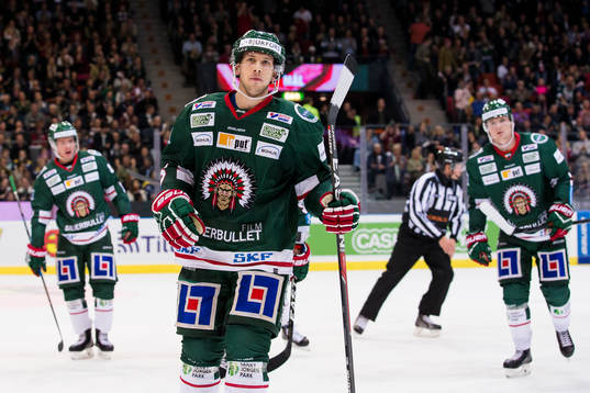 Frölundas Matt Donovan jublar