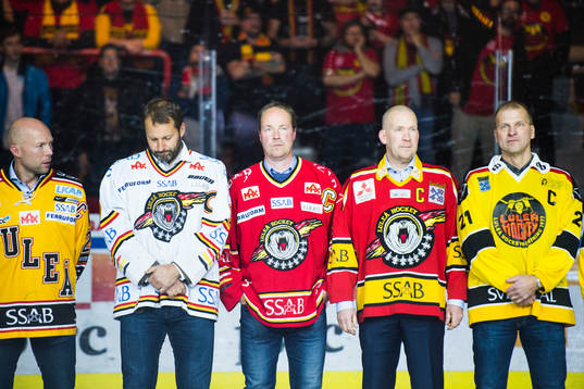 Luleås före detta lagkaptener Anders Burström, Mikael