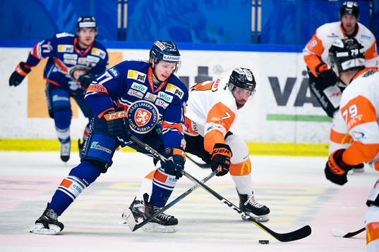Växjös Jonas Röndbjerg och Karlskronas Mattias Karlsson
