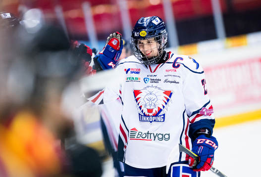 Linköpings Denise Altmann jublar med lagkamrater