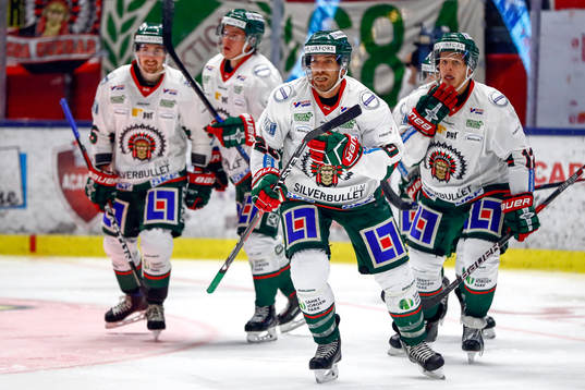 Frölundas Joel Lundqvist jublar