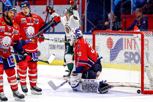 Linköpings målvakt Jonas Gustavsson deppar
