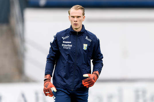 IFK Göteborgs målvakt Pontus Dahlberg före