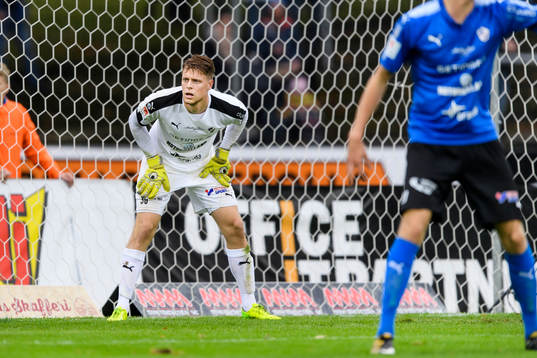 Halmstads målvakt Malkolm Nilsson