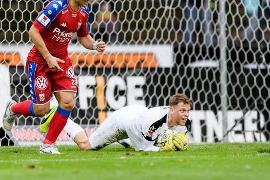 Halmstads målvakt Malkolm Nilsson