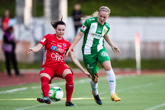 Örebros Emma Jansson och Hammarbys Cathrine Dahlström