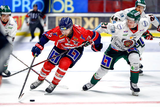 Linköpings Sebastian Karlsson och Frölundas Christoffer