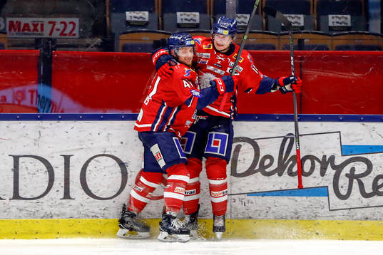Linköpings Jacob Lilja jublar