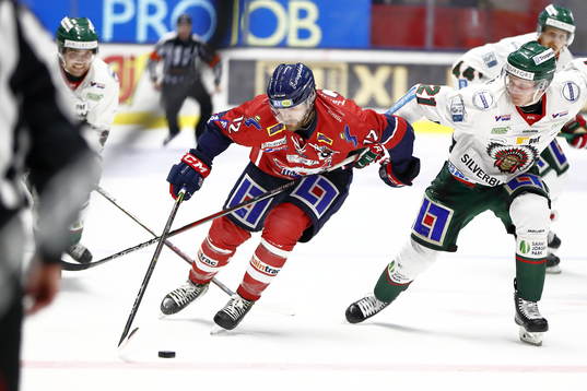 Linköpings Sebastian Karlsson och Frölundas Christoffer