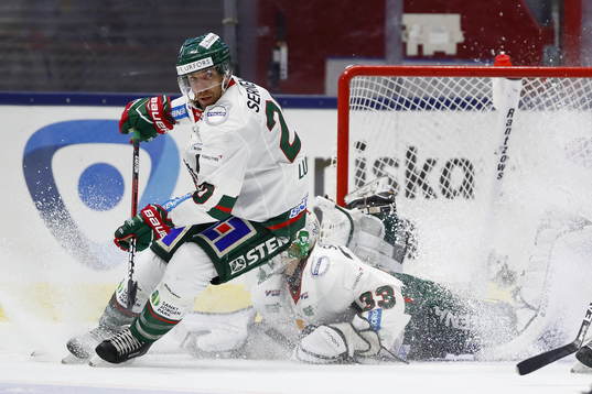 Frölundas Joel Lundqvist och Johan Mattsson
