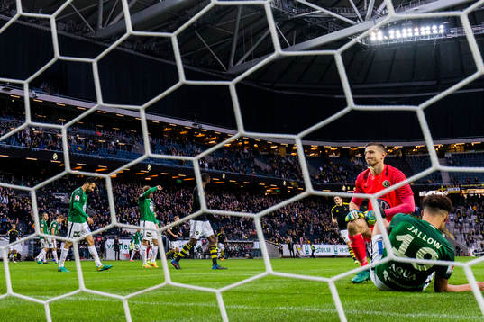 Jönköpings målvakt Evgeny Kobozev och Alexander Jallow
