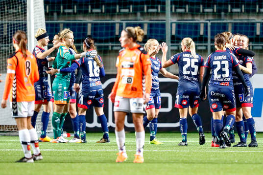 Linköpings spelare jublar