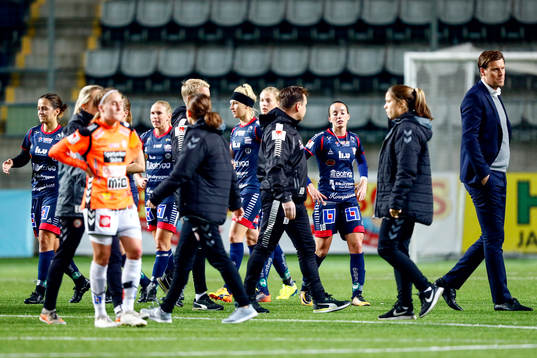Linköpings spelare jublar