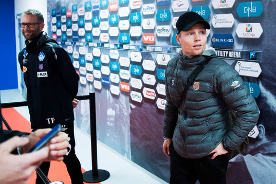 Trond Fredriksen, head coach of Aalesund, and Bjørn Helge