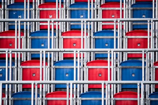 Empty seats at Intility Arena