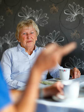 Hemma hos Lars och Britt Tinnerholm - farfar och farmor