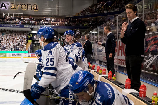 Leksands assisterande tränare Elias Granath i