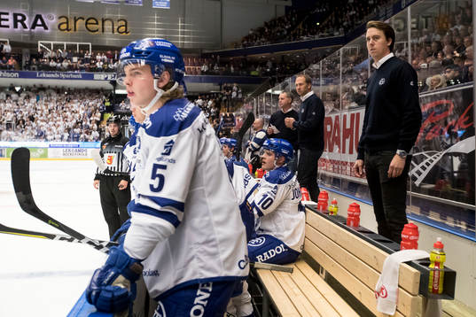 Leksands assisterande tränare Elias Granath   i