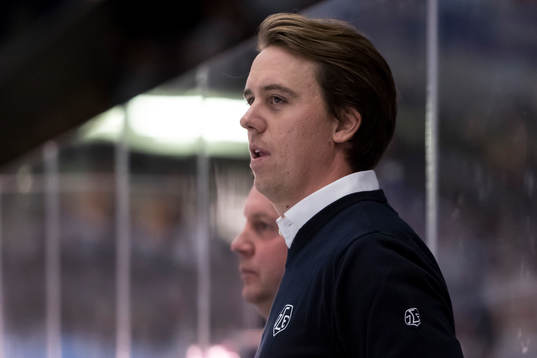 Leksands assisterande tränare Elias Granath   i