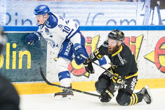 s Christian Sandberg  i ishockeymatchen i Hockeyallsvenskan