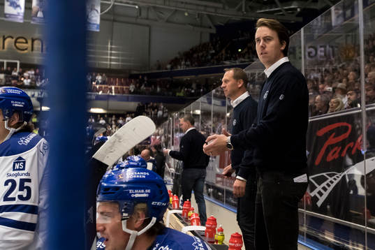Leksands assisterande tränare Elias Granath   i