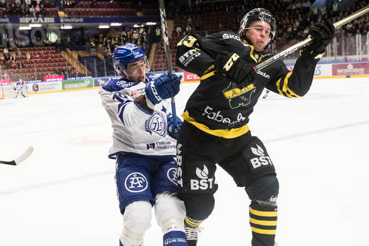 s Henrik Marklund  i ishockeymatchen i Hockeyallsvenskan
