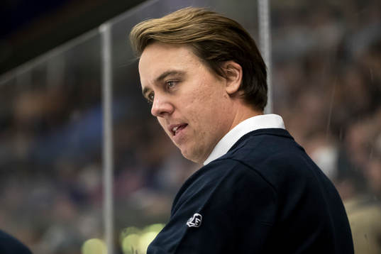 Leksands assisterande tränare Elias Granath   i