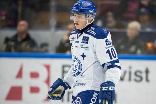 Leksands Johannes Johannessen  i ishockeymatchen i