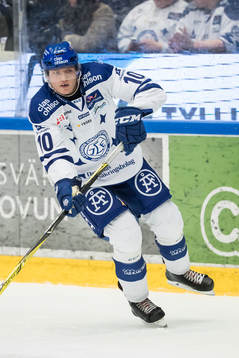 Leksands Johannes Johannessen  i ishockeymatchen i