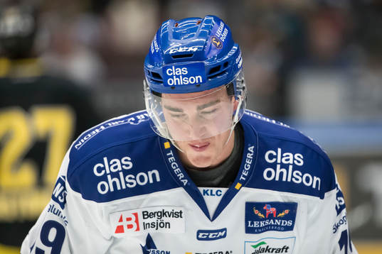 Leksands Tobias Forsberg  i ishockeymatchen i
