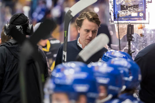 Leksands assisterande tränare Elias Granath   i