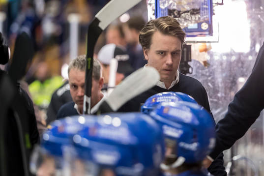 Leksands assisterande tränare Elias Granath   i