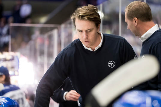 Leksands assisterande tränare Elias Granath   i